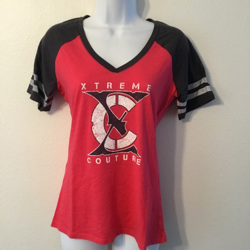 Women’s Xtreme Couture MMA Martial Arts Red T-Shirt Small